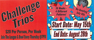 Challenge Trios May 15 - August 28