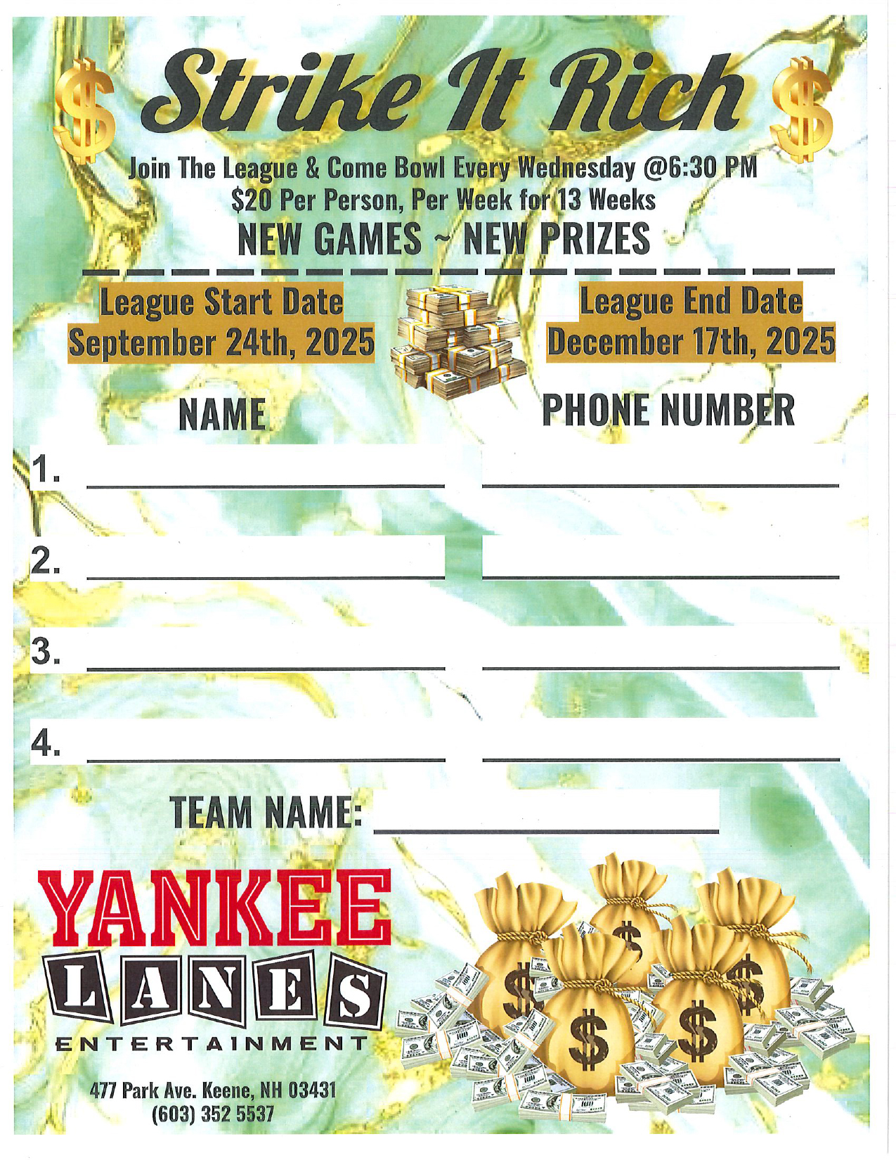 strike it rich 9 25 flyer
