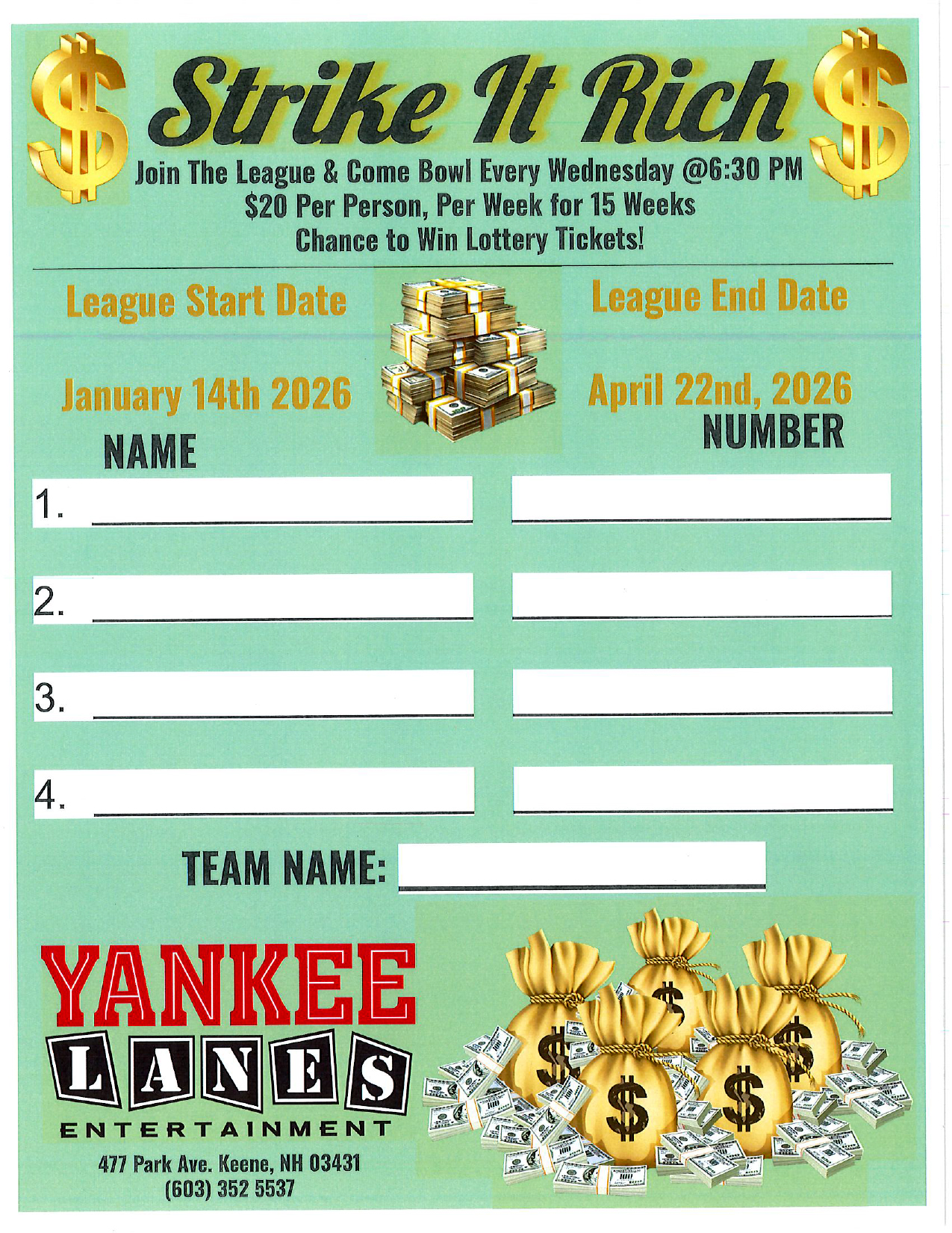 strike it rich 1-14-2026