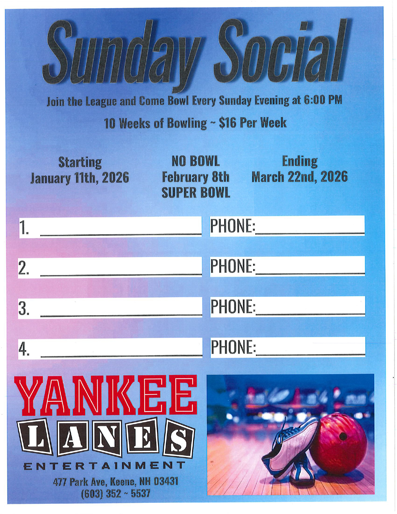 sunday social 1-11-2026